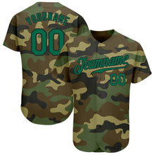 Load image into Gallery viewer, Custom Camo Kelly Green-Black Authentic Salute To Service Baseball Jersey