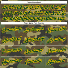Load image into Gallery viewer, Custom Camo Green-Yellow Performance Salute To Service T-Shirt