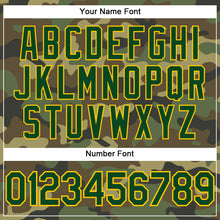 Load image into Gallery viewer, Custom Camo Green-Yellow Performance Salute To Service T-Shirt