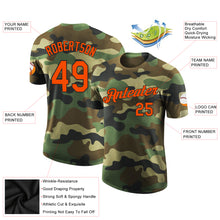 Load image into Gallery viewer, Custom Camo Orange-Black Performance Salute To Service T-Shirt