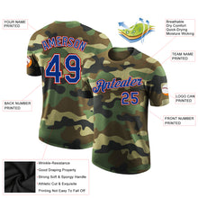 Load image into Gallery viewer, Custom Camo Royal-Red Performance Salute To Service T-Shirt