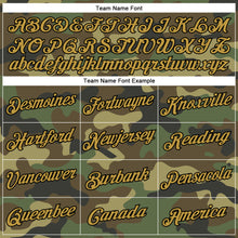Load image into Gallery viewer, Custom Camo Old Gold-Black Performance Salute To Service T-Shirt