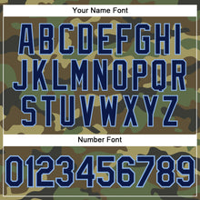 Load image into Gallery viewer, Custom Camo Navy-Light Blue Performance Salute To Service T-Shirt