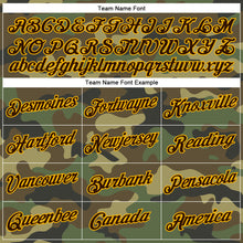 Load image into Gallery viewer, Custom Camo Brown-Gold Performance Salute To Service T-Shirt