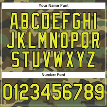 Load image into Gallery viewer, Custom Camo Neon Yellow-Black Performance Salute To Service T-Shirt