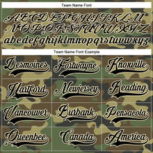 Load image into Gallery viewer, Custom Camo Black-Cream Salute To Service Hockey Lace Neck Jersey