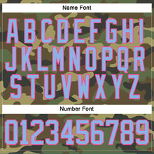 Load image into Gallery viewer, Custom Camo Light Blue-Pink Salute To Service Hockey Lace Neck Jersey