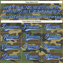 Load image into Gallery viewer, Custom Camo Light Blue-Navy Salute To Service Hockey Lace Neck Jersey