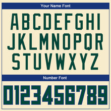 Load image into Gallery viewer, Custom Cream Hunter Green-Royal Authentic Throwback Basketball Jersey