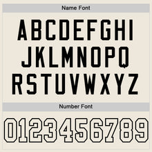 Load image into Gallery viewer, Custom Cream Cream-Black Mesh Authentic Football Jersey