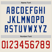 Load image into Gallery viewer, Custom Cream Red-Royal Mesh Authentic Football Jersey