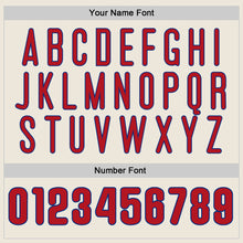 Load image into Gallery viewer, Custom Cream Red-Royal Mesh Authentic Football Jersey