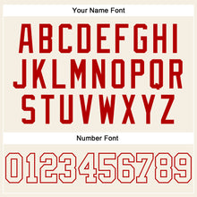 Load image into Gallery viewer, Custom Cream Cream-Red Authentic Sleeveless Baseball Jersey