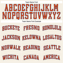 Load image into Gallery viewer, Custom Cream Orange-Royal Authentic Sleeveless Baseball Jersey
