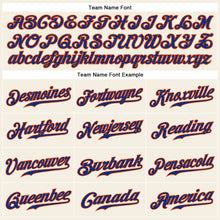 Load image into Gallery viewer, Custom Cream Royal-Orange Authentic Sleeveless Baseball Jersey