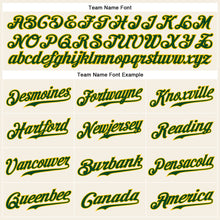 Load image into Gallery viewer, Custom Cream Green-Gold Authentic Sleeveless Baseball Jersey