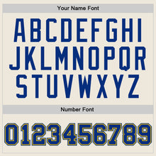 Load image into Gallery viewer, Custom Cream Royal-Gold Authentic Throwback Basketball Jersey