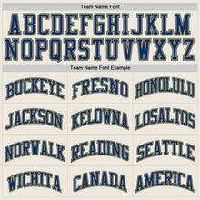 Load image into Gallery viewer, Custom Cream Royal-Gold Authentic Throwback Basketball Jersey