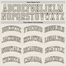 Load image into Gallery viewer, Custom Cream Cream-Black Authentic Throwback Basketball Jersey