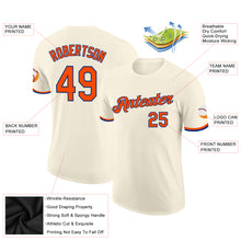 Load image into Gallery viewer, Custom Cream Orange-Royal Performance T-Shirt