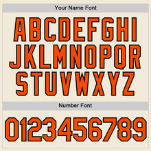 Load image into Gallery viewer, Custom Cream Orange-Black Performance T-Shirt