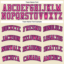 Load image into Gallery viewer, Custom Cream Purple Black-Pink Authentic Throwback Basketball Jersey