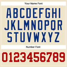 Load image into Gallery viewer, Custom Cream Red-Royal Authentic Throwback Basketball Jersey