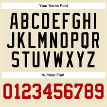 Load image into Gallery viewer, Custom Cream Red-Black Authentic Throwback Basketball Jersey