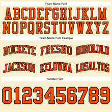 Load image into Gallery viewer, Custom Cream Orange-Black Authentic Throwback Basketball Shorts