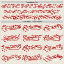 Load image into Gallery viewer, Custom Cream Cream-Red Authentic Baseball Jersey