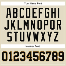 Load image into Gallery viewer, Custom Cream Black Pinstripe Black-Old Gold Authentic Basketball Jersey