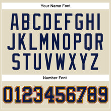 Load image into Gallery viewer, Custom Cream Navy Yellow-Maroon Authentic Throwback Basketball Jersey