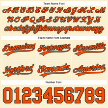 Load image into Gallery viewer, Custom Cream Orange-Black Authentic Throwback Basketball Shorts