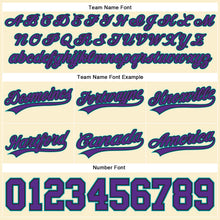 Load image into Gallery viewer, Custom Cream Purple Black-Teal Authentic Throwback Basketball Shorts