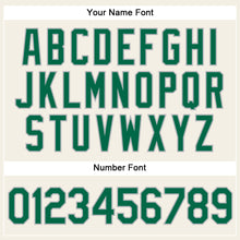 Load image into Gallery viewer, Custom Cream Gray Pinstripe Kelly Green Authentic Baseball Jersey