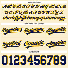 Load image into Gallery viewer, Custom Cream Navy-Gold Authentic Basketball Shorts