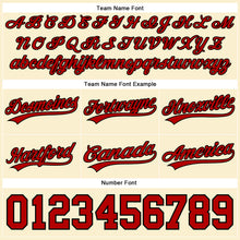 Load image into Gallery viewer, Custom Cream Red-Black Authentic Basketball Shorts