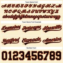 Load image into Gallery viewer, Custom Cream Black Orange-Old Gold Authentic Basketball Shorts