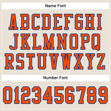 Load image into Gallery viewer, Custom Cream Orange-Royal Mesh Authentic Football Jersey
