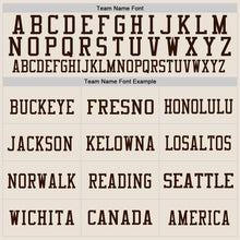 Load image into Gallery viewer, Custom Cream Brown Mesh Authentic Football Jersey