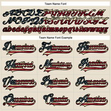 Load image into Gallery viewer, Custom Cream Vintage USA Flag Black-Maroon Hockey Lace Neck Jersey