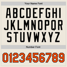 Load image into Gallery viewer, Custom Cream Orange-Black Authentic Throwback Basketball Jersey