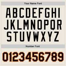 Load image into Gallery viewer, Custom Cream Black Orange-Old Gold Authentic Throwback Basketball Jersey