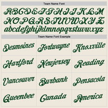 Load image into Gallery viewer, Custom Cream Royal-Green Authentic Throwback Basketball Jersey