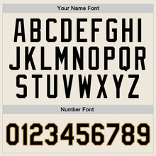 Load image into Gallery viewer, Custom Cream Black-Old Gold Authentic Throwback Basketball Jersey