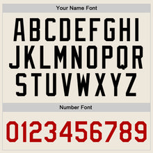 Load image into Gallery viewer, Custom Cream Red-Black Authentic Throwback Basketball Jersey