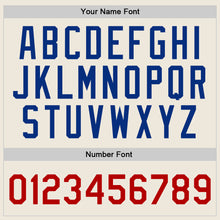 Load image into Gallery viewer, Custom Cream Red-Royal Authentic Throwback Basketball Jersey