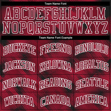 Load image into Gallery viewer, Custom Crimson Crimson-Black Round Neck Sublimation Basketball Suit Jersey