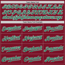 Load image into Gallery viewer, Custom Crimson Kelly Green-White Authentic Baseball Jersey