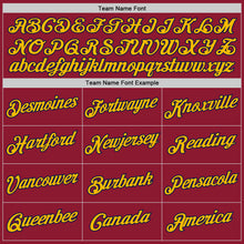 Load image into Gallery viewer, Custom Crimson Navy-Gold Performance T-Shirt